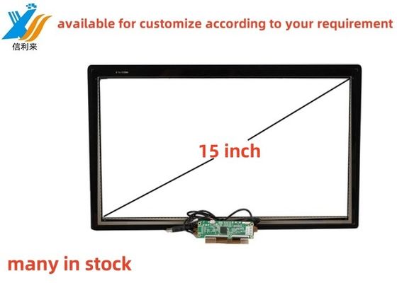لوحة شاشة لمسة LCD سعة 15 بوصة مع نقاط متعددة واجهة USB / IIC