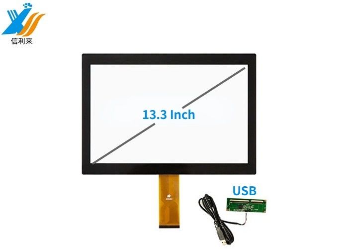 13لوحة شاشة متعددة اللمسات الصناعية مع واجهة USB و IIC G + G Structure