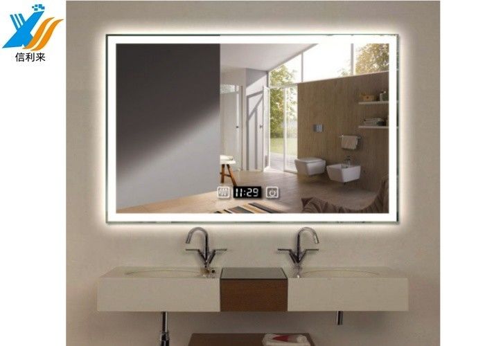زاوية الرؤية 178/178 شاشة لمسة LED المرآة الذكية مع شاشة IPS LCD