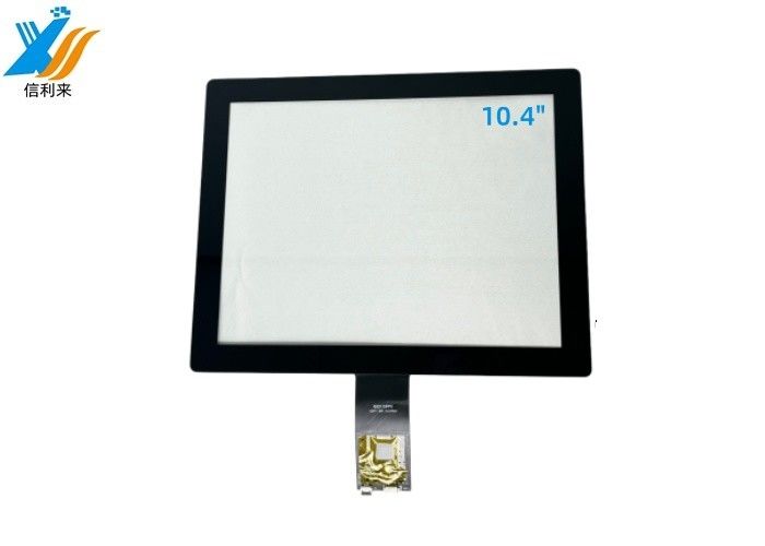 الصناعية السوداء الكل في جهاز كمبيوتر واحد PCAP لوحة شاشة لمسة 10.4 بوصة مع واجهة USB و IIC COF